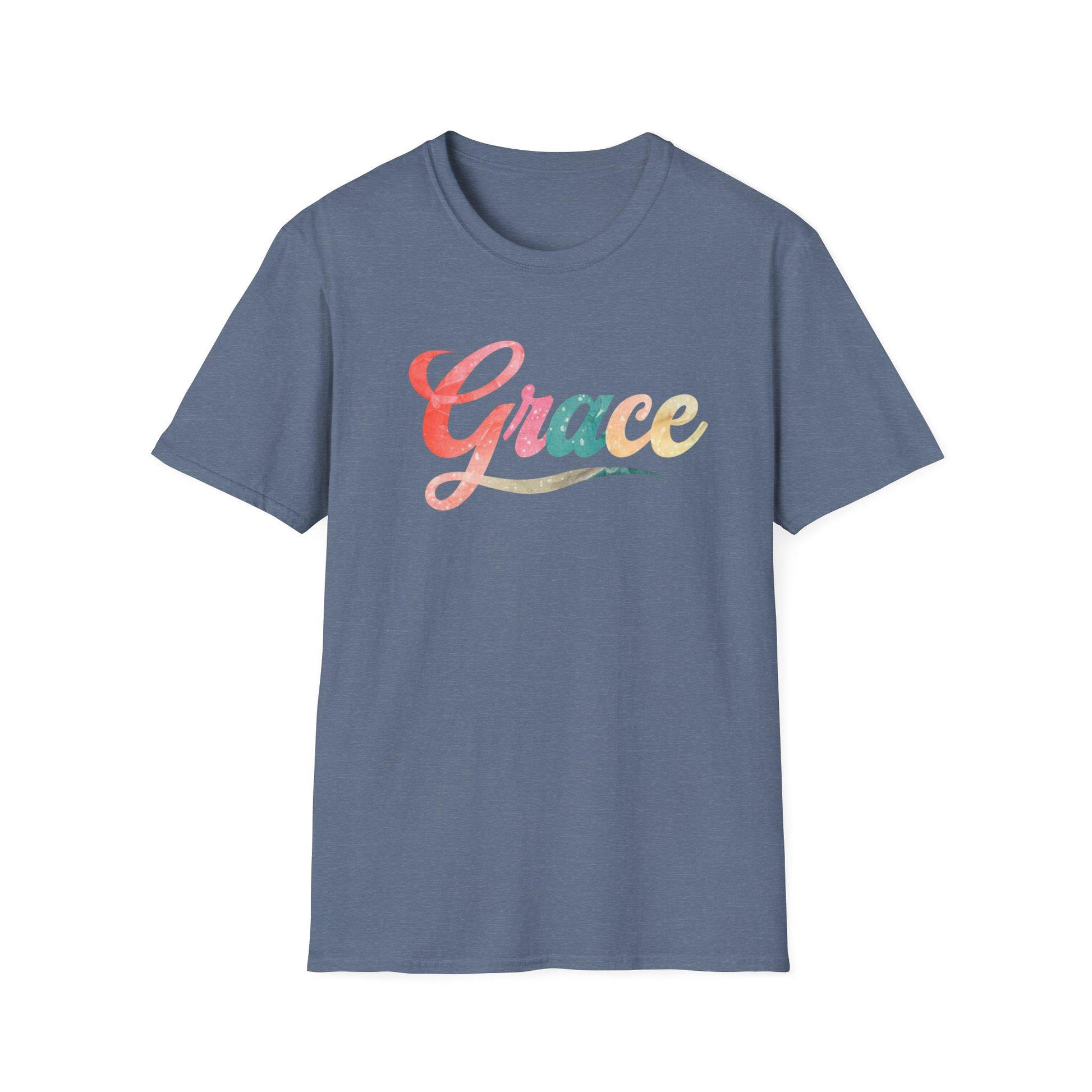 Christian Grace Softstyle T-Shirt Inspirational Faith-based Gift Christian Shirt Gift Grace Faithful Gift For Her Christianity Faith Apparel