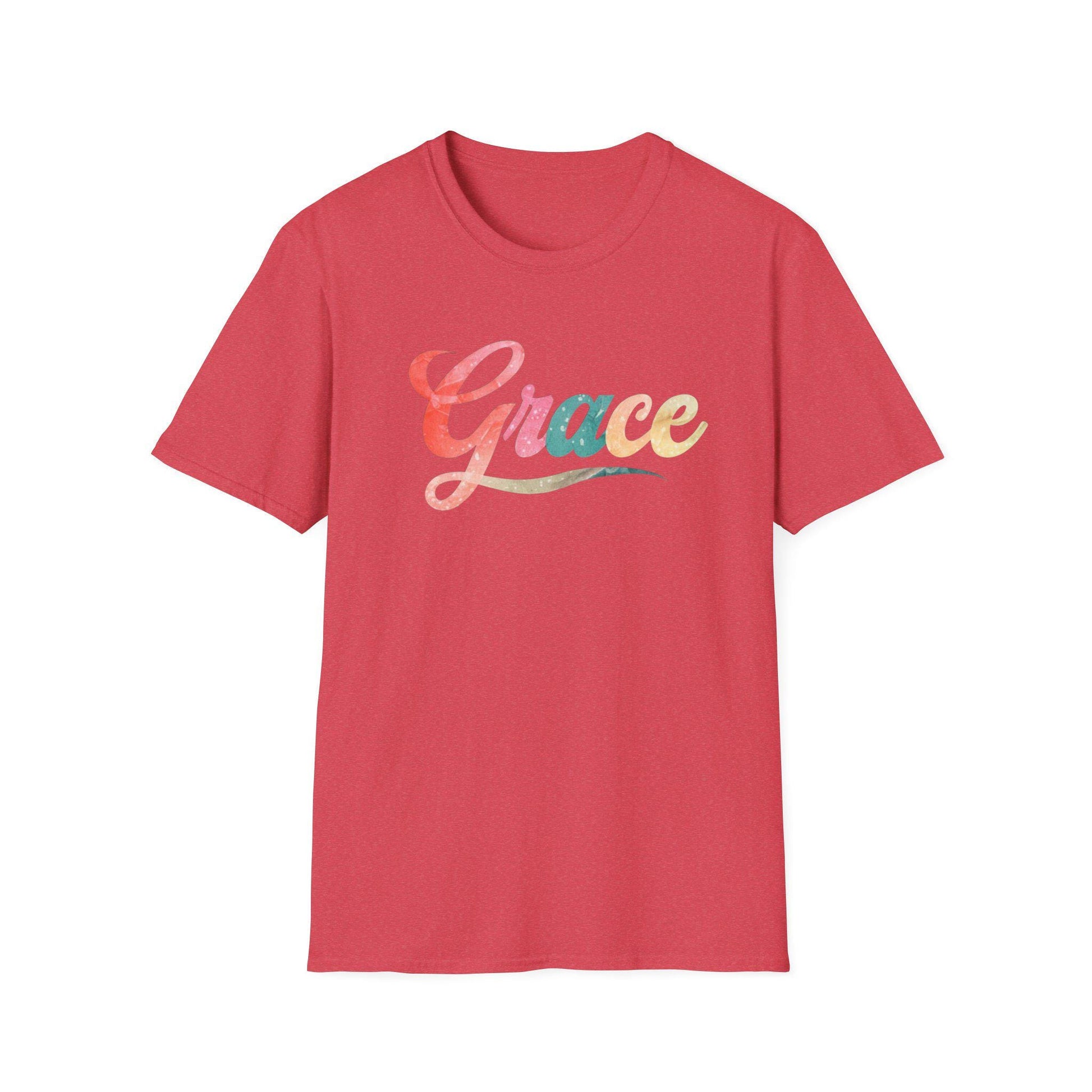 Christian Grace Softstyle T-Shirt Inspirational Faith-based Gift Christian Shirt Gift Grace Faithful Gift For Her Christianity Faith Apparel