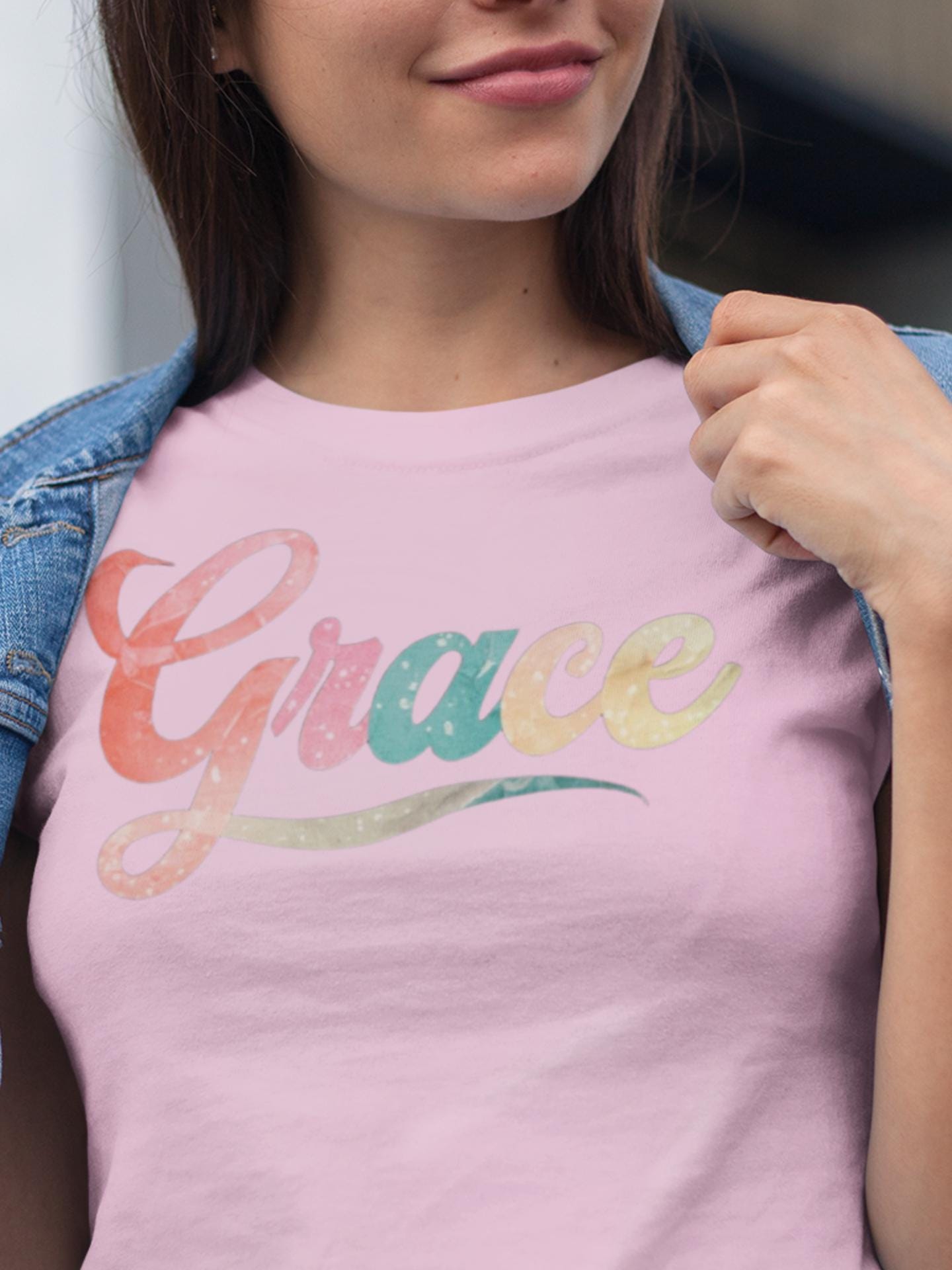 Christian Grace Softstyle T-Shirt Inspirational Faith-based Gift Christian Shirt Gift Grace Faithful Gift For Her Christianity Faith Apparel